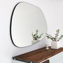Hanah Home Espejo Transparente Amorphous 90x70 cm, 100% MDF, Moderno, Ideal para Hogar y Hoteles